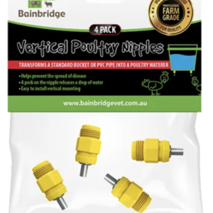 Poultry Dropper Nipples 4 Pack